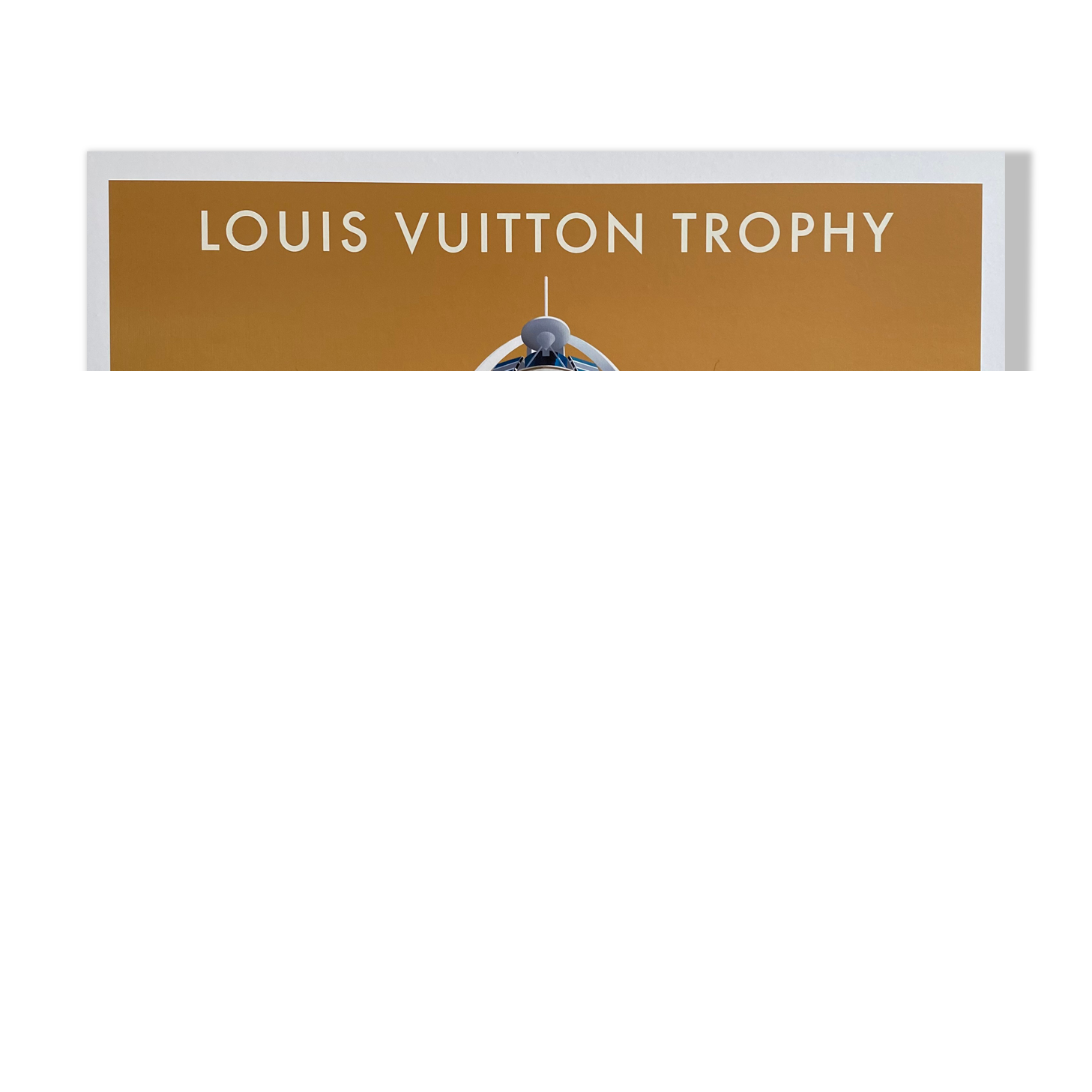 Poster Razzia Dubai - Louis Vuitton trophy 2010- signed by the artist - on linen