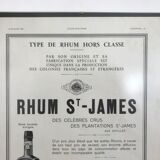Advertising poster Rhum St-James 1932