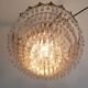 Old chandelier with stamps