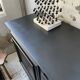 60s brutalist black sideboard