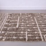 Taupe Beni Ourain rug, Moroccan rug 150/250cm