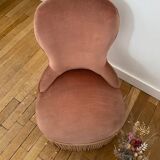 Old pink toad chair