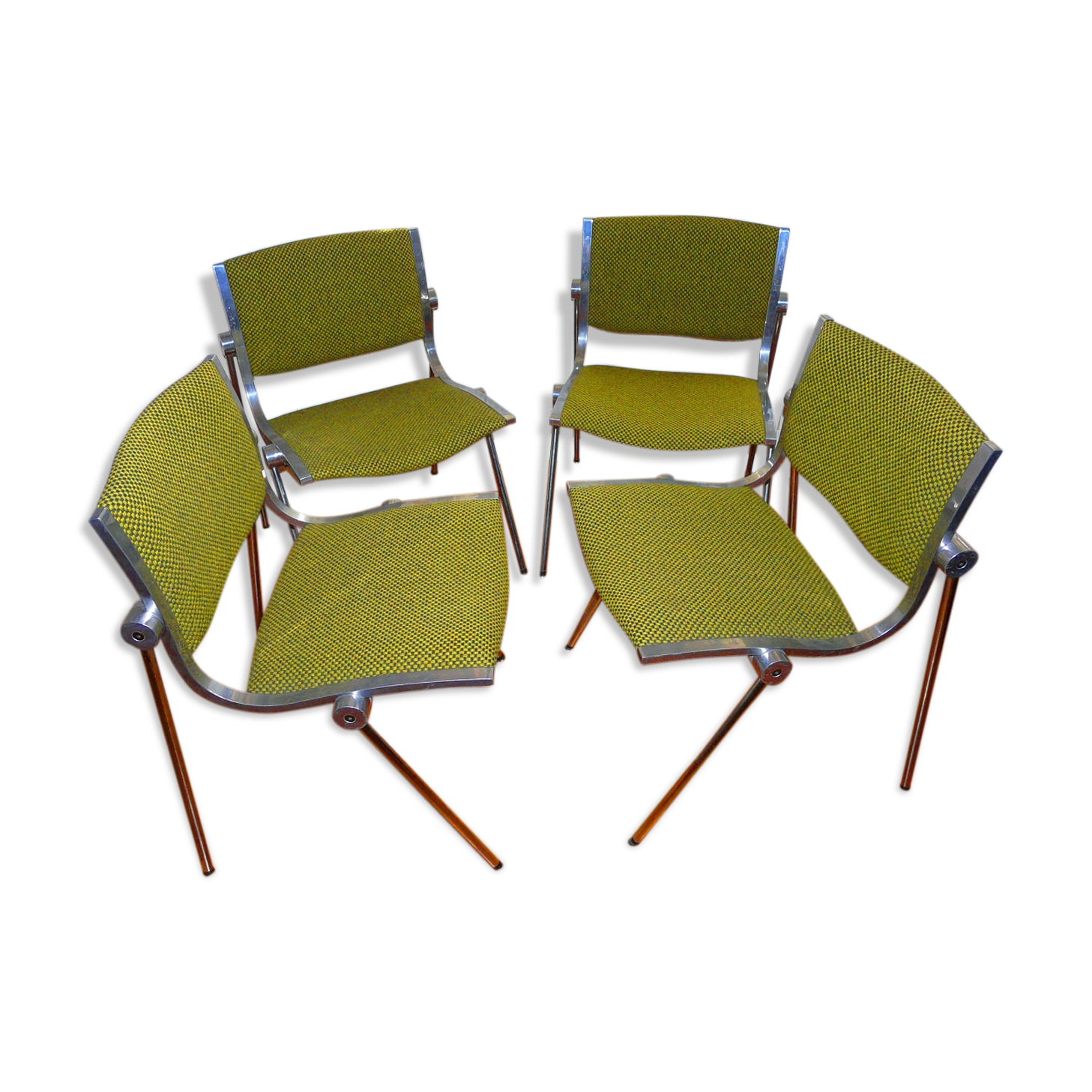 Set of 4 chairs Vaghi Uno Italian design from the 60-70 years