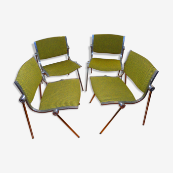 Set of 4 chairs Vaghi Uno Italian design from the 60-70 years