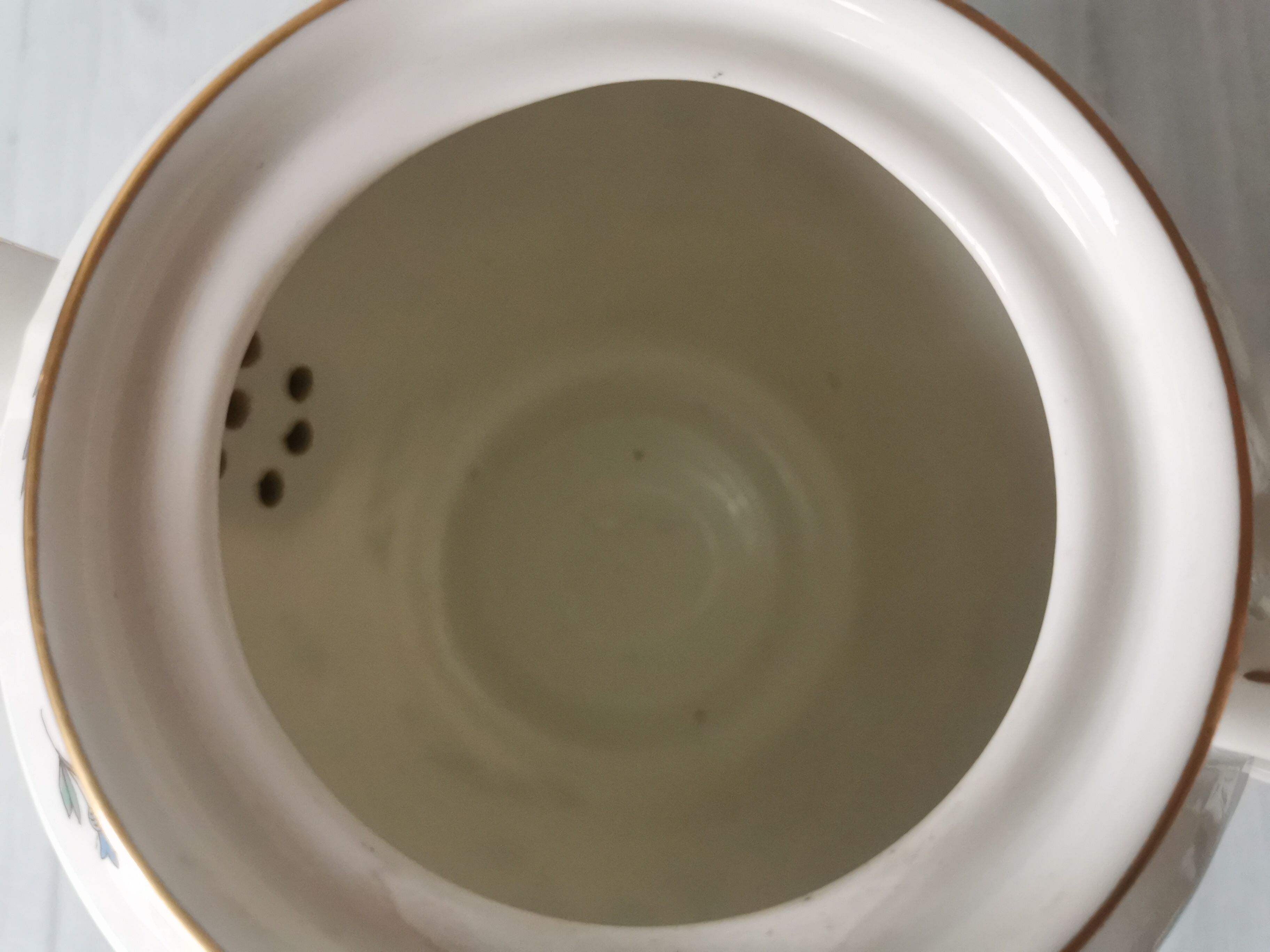 Porcelain barbel tea set Limoges Guérin