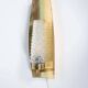 Vintage glass wall sconce from the 1960s in brass, mid-century light.