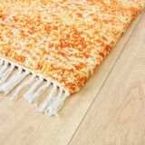 Tapis beni ouarain orange "zaio" 235 x 150