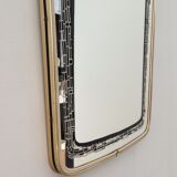 Large asymmetrical free-form mirror from the 70s 43x80cm