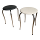 Vintage Chrome stool pair