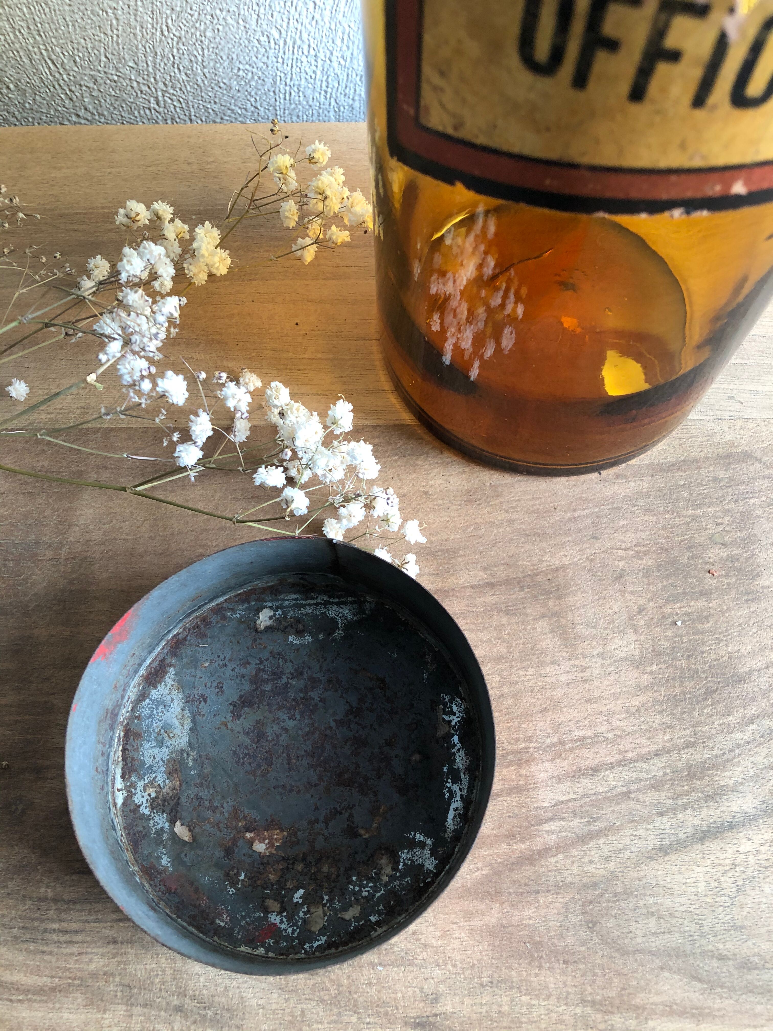 Jar "Anchusa officinalis" brown glass