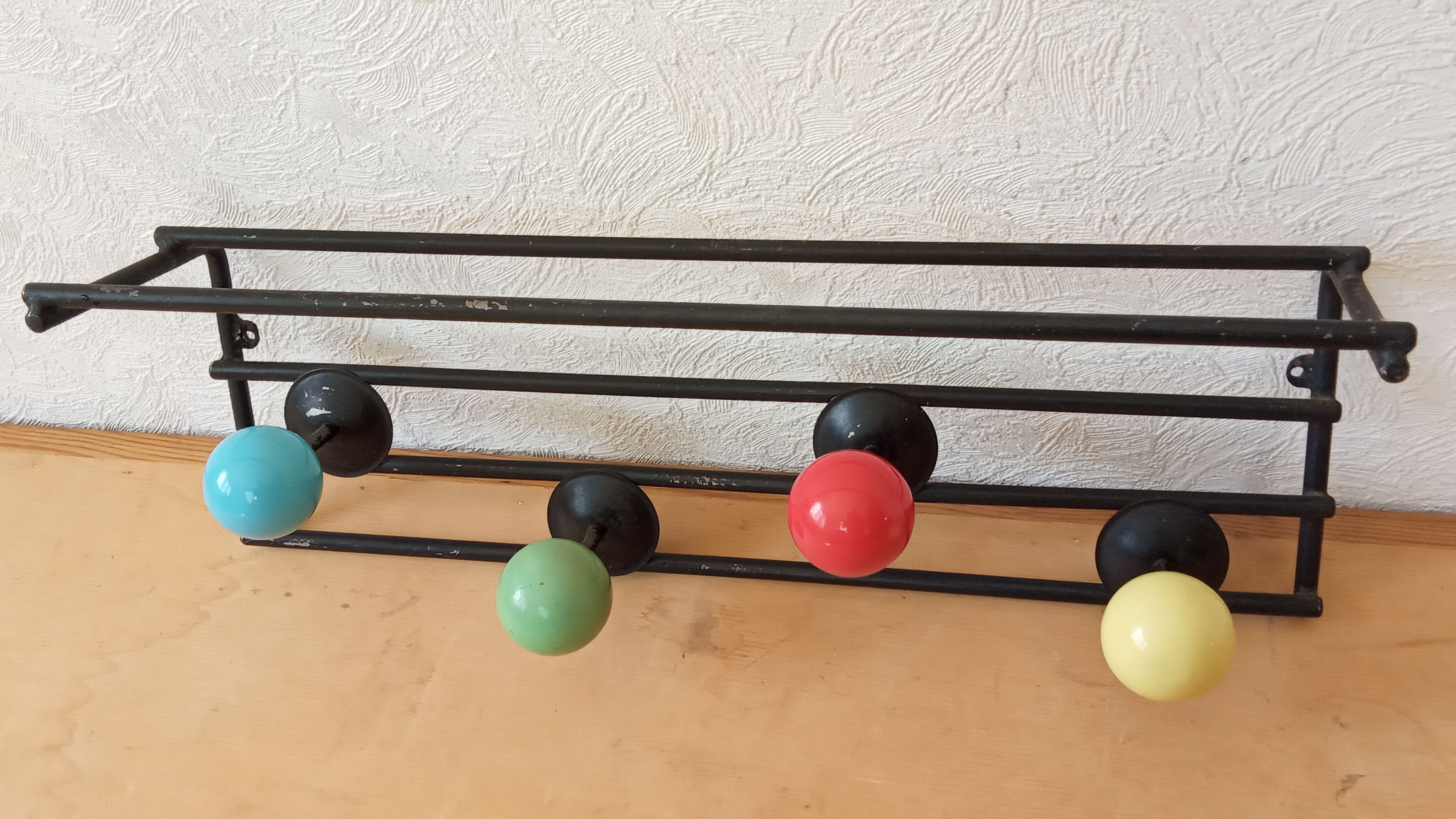Coat rack with balls 50s