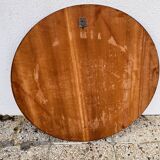 Round mirror in rosewood