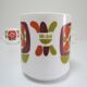 Three mugs and two cups decoration flowers design Jean-Charles Meunier 70s
