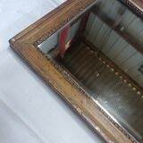 Small mirror in carved stucco wood, nineteenth, original ice