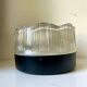 Vintage Scandinavian Midcentury wall or ceiling light in metal & glass