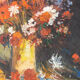 Mid-Century Bouquet of Flowers, Oil on Canvas, 33 x 43 cm