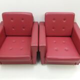 1970 Pair of Brussels style armchairs, Czechoslovakia