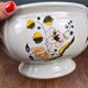 Vintage soup tureen base MBFA Pornic Aunis M.A., hand-painted earthenware