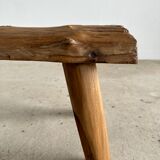 Stool in blond teak