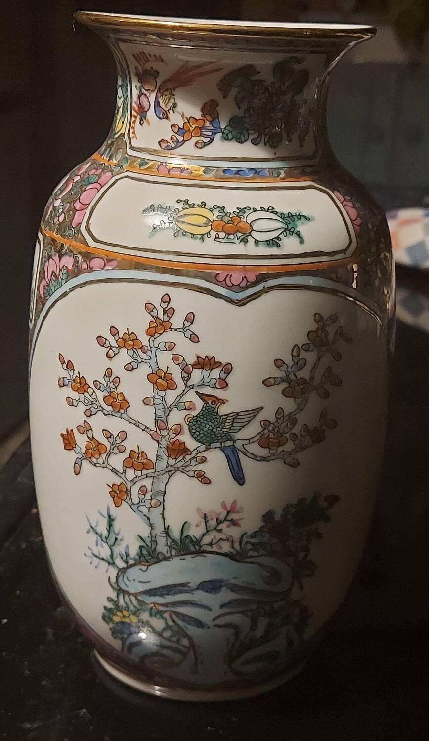 Antique Chinese porcelain baluster vase