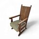Fauteuil en chêne années 1930 Hauteur 110 Profondeur 70 Largeur 75 Hauteur d'assise 46 cm