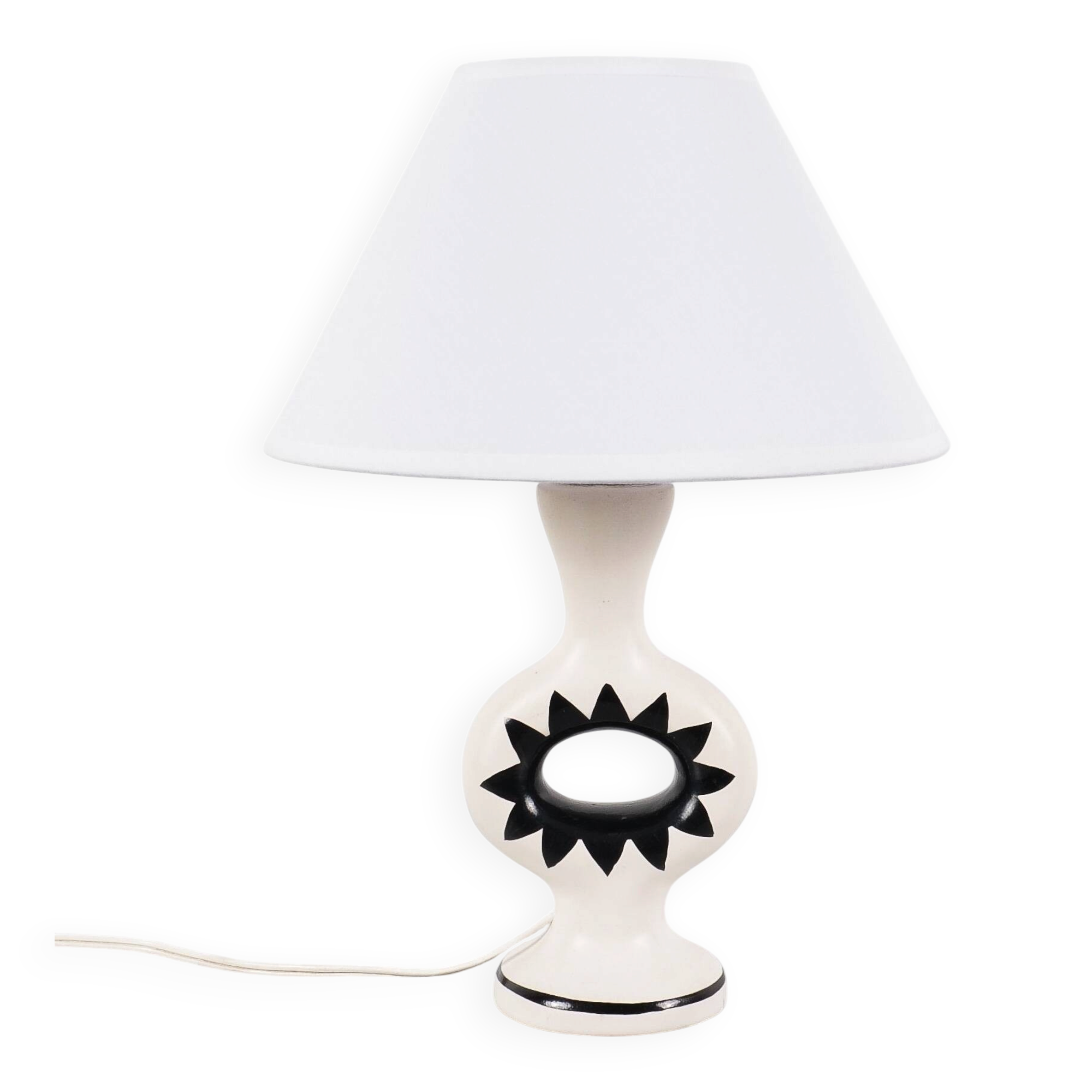 Lampe de table en céramique Roger Capron (attribué à), vers 1950
