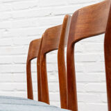 Set of 4 Henning Kjaernulf dining chairs