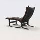 Siesta Lounge Chair and Ottoman by Ingmar Relling for Westnofa Norway 1960s