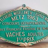Agricultural competition plaque