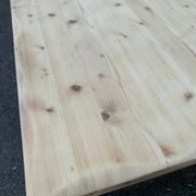 Grande table de ferme monastère décapée en bois brut extensible 200 à 300cm