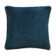 Coussin en velours 50x50cm couleur bleu mineral