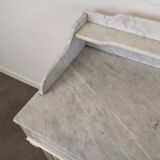 Marble top bathroom cabinet