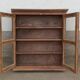 Armoire murale vitrée en bois ancien