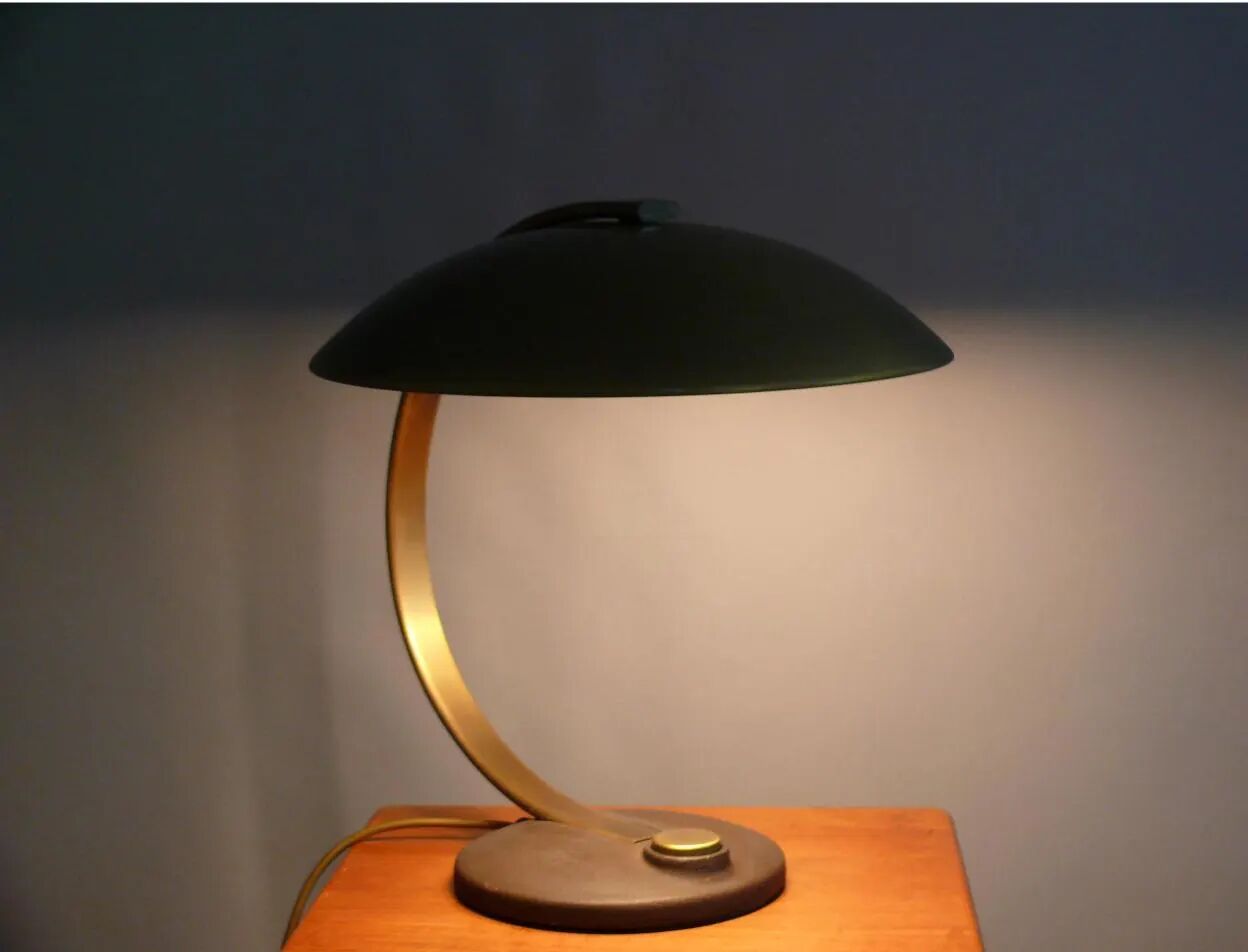 Brass Table Lamp, Hillebrand, 1960s - Model 7613