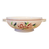 Plat de service ancien en porcelaine Boch La Louvière