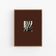 Abstract modern brown giclee print, 50x70cm