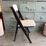 Vintage re upholstered folding chair