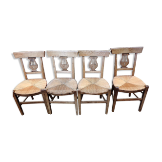 Set of four chairs old