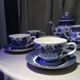 Churchill england blue and white tea service japanese patterns