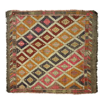 Anatolian handmade kilim rug 175 cm x 162 cm