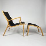 2“Albert” Louge Chairs & 1 Ottoman by Finn Østergaard for Skippers Møbler,