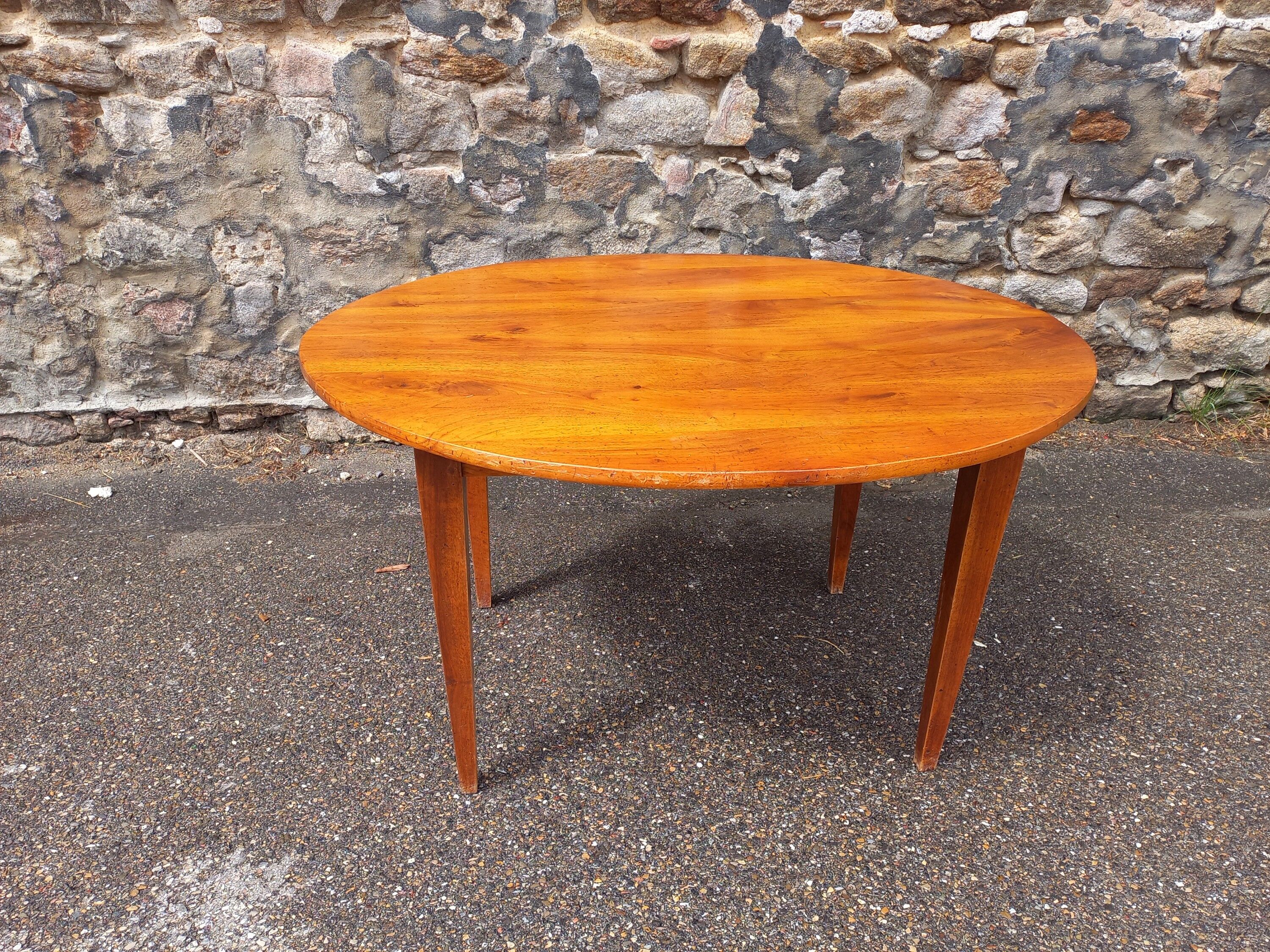 Oval farmhouse table 130 cm