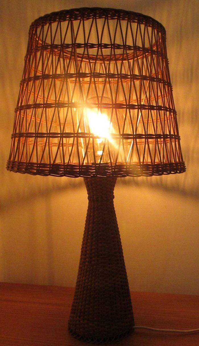 1960 Wicker Lamp