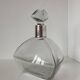 Beautiful cut crystal carafe with its stopper and solid silver setting