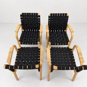 Model 45 Lounge Chairs by Alvar Aalto for Artek, 1970s, Set of 4