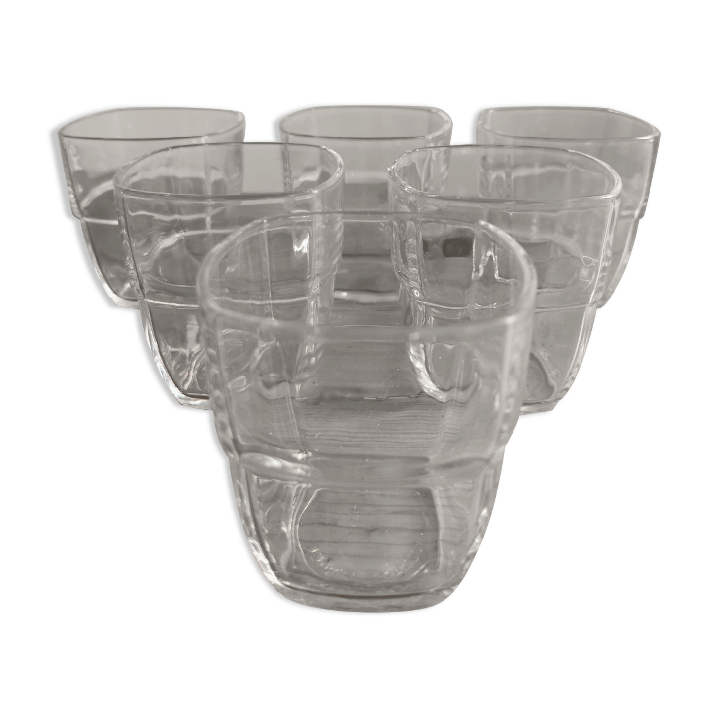 Service of 6 stackable glasses