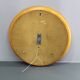 1970s Italian Round Mirror in Wooden Frame with Light