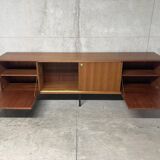 Buffet enfilade XXL teck Paolozzi Monopoly vintage années 60