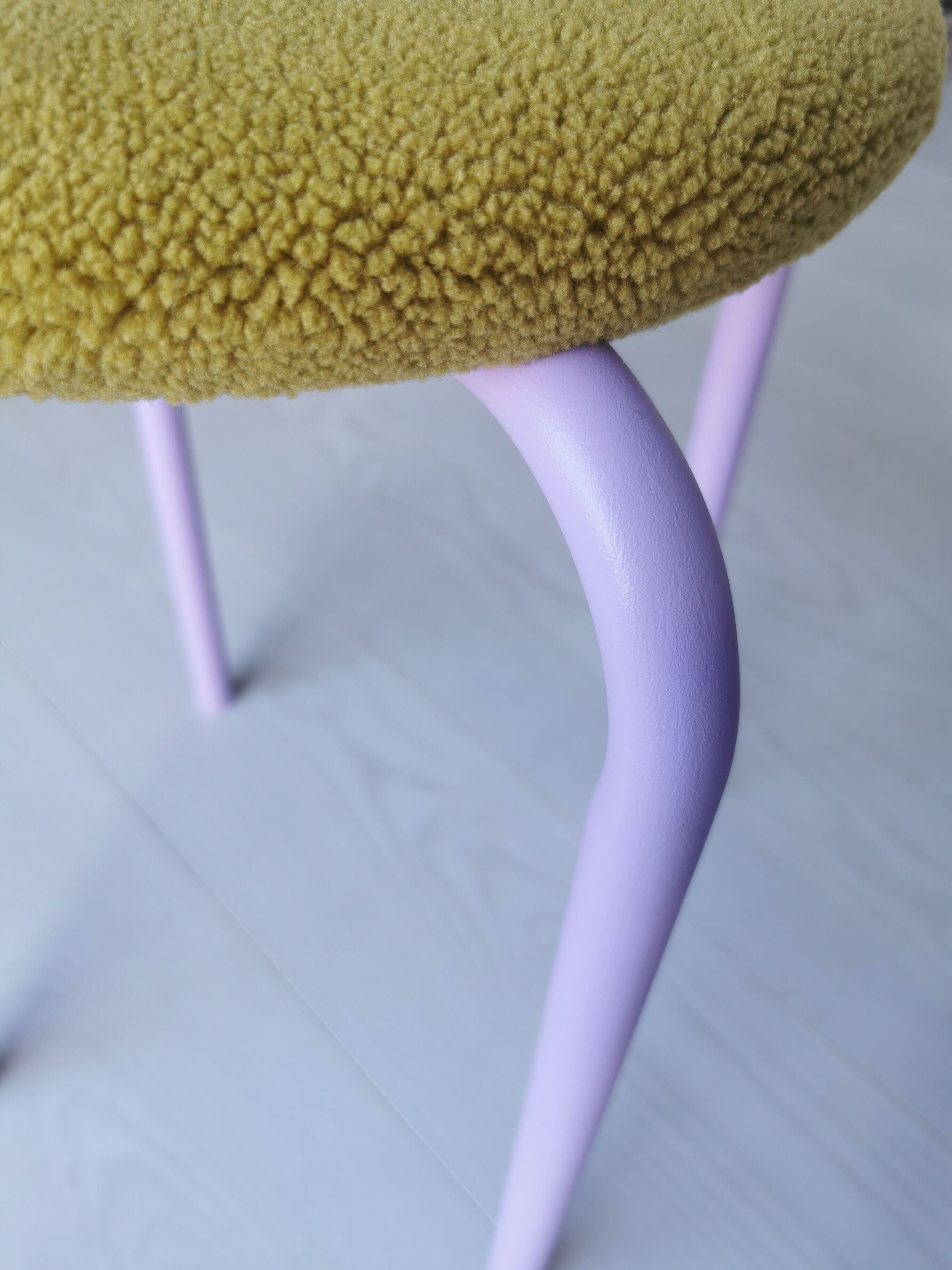 Contemporary lilac stool