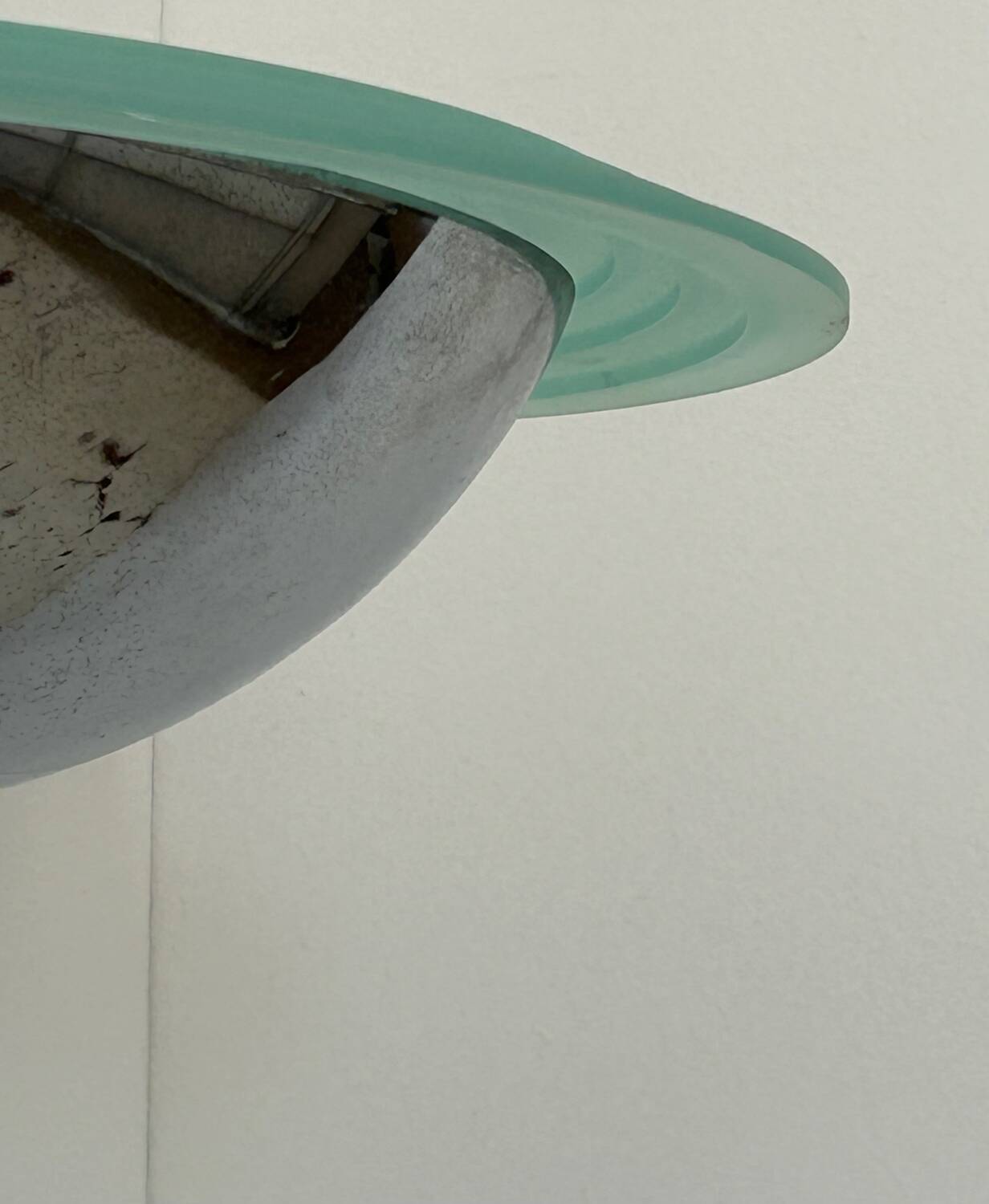 Pair of vintage wall lights, chrome and altuglass, Sweden 1970